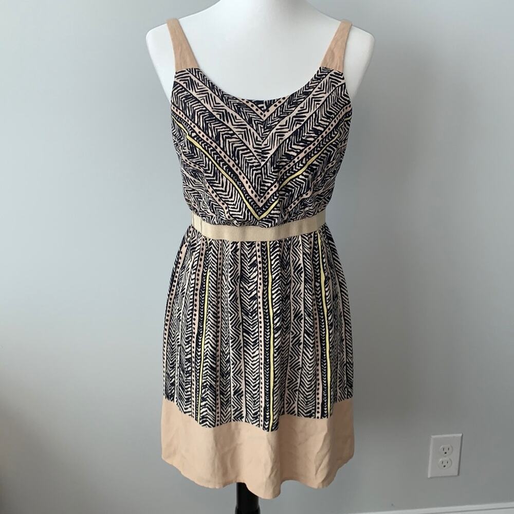 Ann Taylor Loft Aztec Boho Print Sleeveless Dress Sz 4P